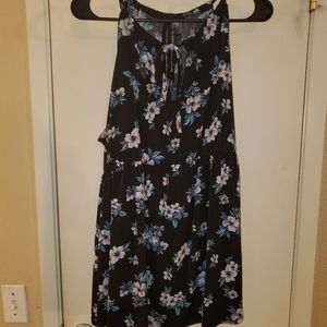 Torrid Black Floral Babydoll Tank sz 3 (22/24)